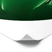 Stilvolle, hellgrüne Pflanze Sukkulentes Poster (Ecke)