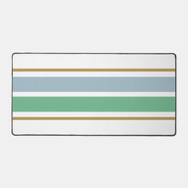 Stilvolle, hellgrüne Racing Streifen auf weiß Schreibtischunterlage