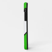 Stilvolle, hellgrüne Schwarz-weiße moderne Kurven Case-Mate iPhone Hülle (Hinten/Links)