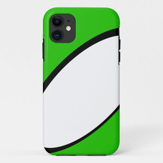 Stilvolle, hellgrüne Schwarz-weiße moderne Kurven Case-Mate iPhone Hülle (Rückseite)