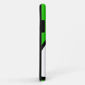 Stilvolle, hellgrüne Schwarz-weiße moderne Kurven Case-Mate iPhone Hülle (Hinten/Rechts)