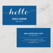 Stilvolle Hello Modern Business Card - Groon Visitenkarte (Vorne/Hinten)