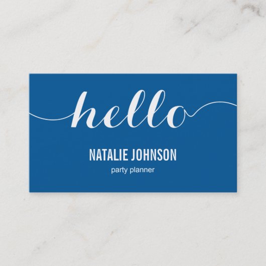 Stilvolle Hello Modern Business Card - Groon Visitenkarte (Vorderseite)
