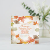 Stilvolle Herbsteinladungen lassen den Erntedank Einladung (Stehend Vorderseite)