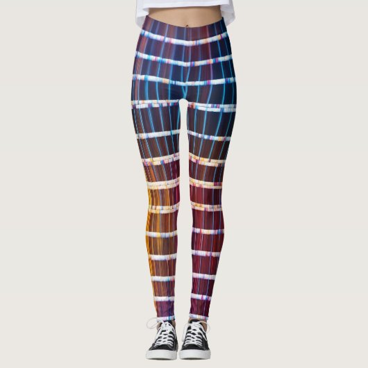 Stilvolle High-Waist-Leggings für Frauen - Trendy Leggings (Vorderseite)