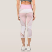 Stilvolle High Waisted Capris mit einzigartiger Ro (Rückseite)