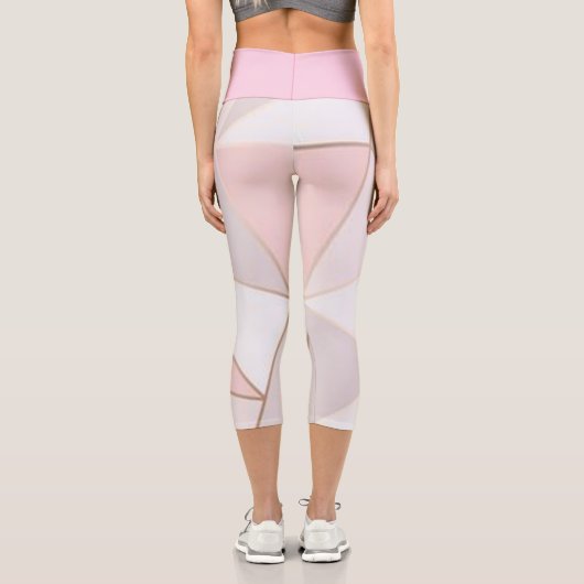 Stilvolle High Waisted Capris mit einzigartiger Ro (Rückseite)