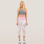 Stilvolle High Waisted Capris mit einzigartiger Ro (Vorderseite)