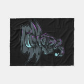 Stilvolle Hip Hop Astronautin Fleecedecke (Vorderseite (Horizontal))