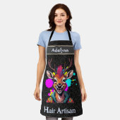 Stilvolle Hirschgeschenke für Friseursalon-Stylist Schürze (Getragen)