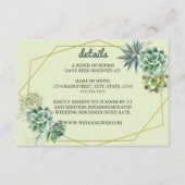 Stilvolle Hochzeit Begleitkarte (Vorderseite)