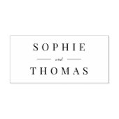 Stilvolle Hochzeit eines modernen klassischen Ehep Permastempel (Design)