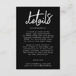 Stilvolle Hochzeit für moderne Individuelle Name Begleitkarte