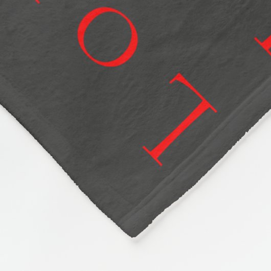 Stilvolle Hochzeit in Grau Rot Liebe Fleecedecke (Ecke)