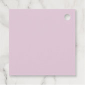 stilvolle Hochzeit in Rosa Geschenkanhänger (Rückseite)