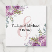 stilvolle Hochzeit in Rosa Geschenkanhänger (Vorderseite)