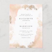 Stilvolle Hochzeit mit Gold Dust & Blush Watercolo