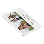 Stilvolle Hochzeit Save the Date 2 Fotos Magnet (Rechte Seite)
