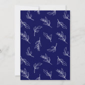 Stilvolle Hochzeit speichern Sie das Datum 3 Foto  Einladung (Rückseite)