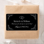 Stilvolle Hochzeitsweine- oder Wasserflaschen-Etik (Insitu)