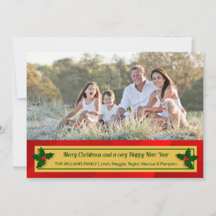 Stilvolle Holiday Foto Card Einladung