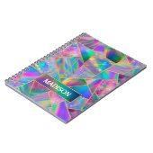 Stilvolle holografisch-schicke Imitate Goldschrift Notizblock (Linke Seite)