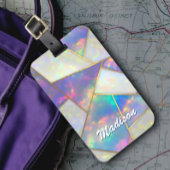 Stilvolle holografische Achate geometrisch Gepäckanhänger