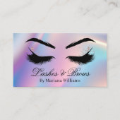 Stilvolle holografische Stickereien Visitenkarte (Vorderseite)