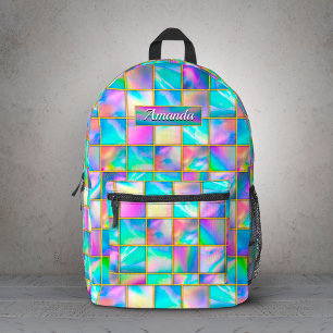 Stilvolle holografische trendige Imitate goldene g Bedruckter Rucksack