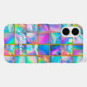 Stilvolle holografische trendige Imitate goldene g Case-Mate iPhone Hülle (Rückseite (Horizontal))