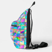 Stilvolle holografische trendige Imitate goldene g Crossbody Bag (Rechts)