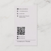 Stilvolle Holographic Silver Aura Business Card Visitenkarte (Rückseite)
