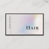 Stilvolle Holographic Silver Hairdresser Visitenkarte (Vorderseite)