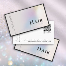 Stilvolle Holographic Silver Hairdresser