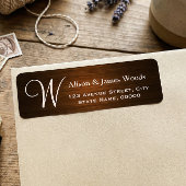 Stilvolle Holzkörner suchen nach Monogram Wedding