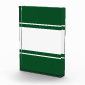 Stilvolle horizontale Camp Grüne weiße Racing Stre Fotoblock (Rechts)