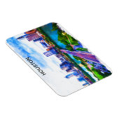 Stilvolle Houston Texas Panorama View Magnet (Rechte Seite)