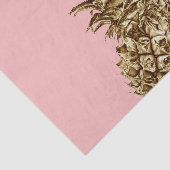 Stilvolle hübsche Ananas aus Gürtelgold und Pastel Seidenpapier (Ausschnitt)