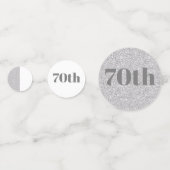 Stilvolle hübsche personalisierte Geburtstagskaffe Konfetti (Rückseiten)