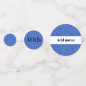 Stilvolle hübsche personalisierte Geburtstagskaffe Konfetti (Vorderseiten)