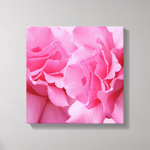 Stilvolle hübsche rosa Rosa moderne, blumenreiche Leinwanddruck
