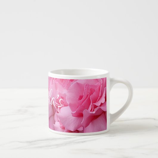 Stilvolle hübsche Rosenstraßen Name Angela Blumens Espressotasse (Rechts)