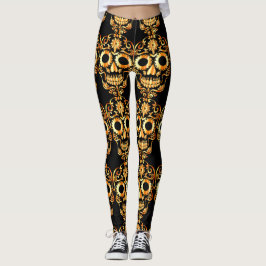 Stilvolle hübsche Schädelknochen Leggings