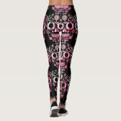 Stilvolle hübsche Schädelknochen Leggings (Rückseite)