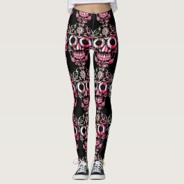 Stilvolle hübsche Schädelknochen Leggings
