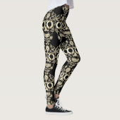 Stilvolle hübsche Schädelknochen Leggings (Rechts)