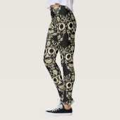 Stilvolle hübsche Schädelknochen Leggings (Links)