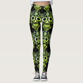 Stilvolle hübsche Schädelknochen Leggings
