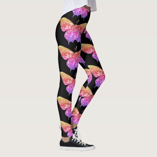 Stilvolle hübsche Schmetterling-Leggings Leggings (Rechts)