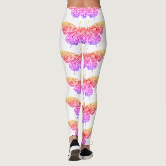 Stilvolle hübsche Schmetterling-Leggings Leggings (Rückseite)